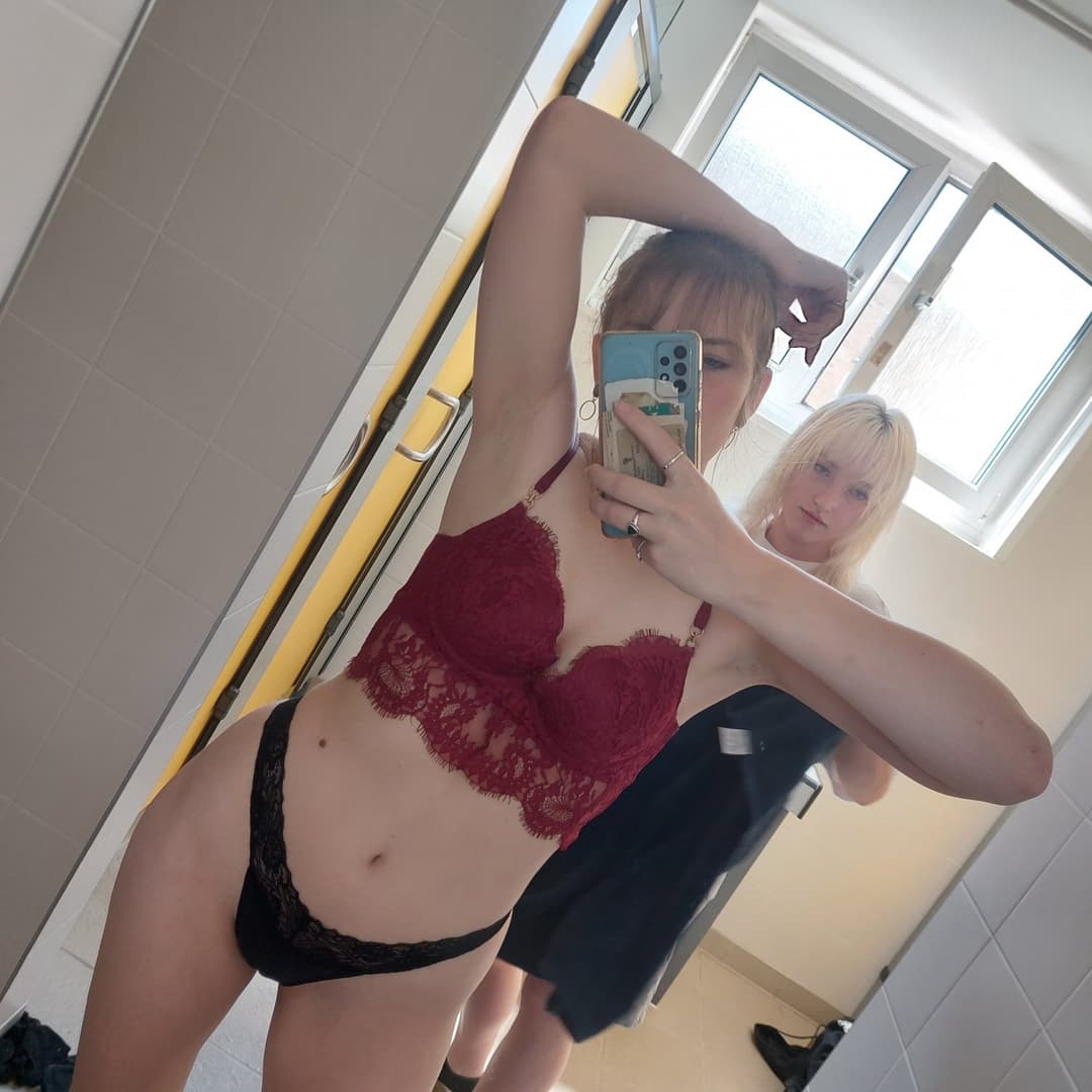 Teen sluts showing off their bodys after shower~