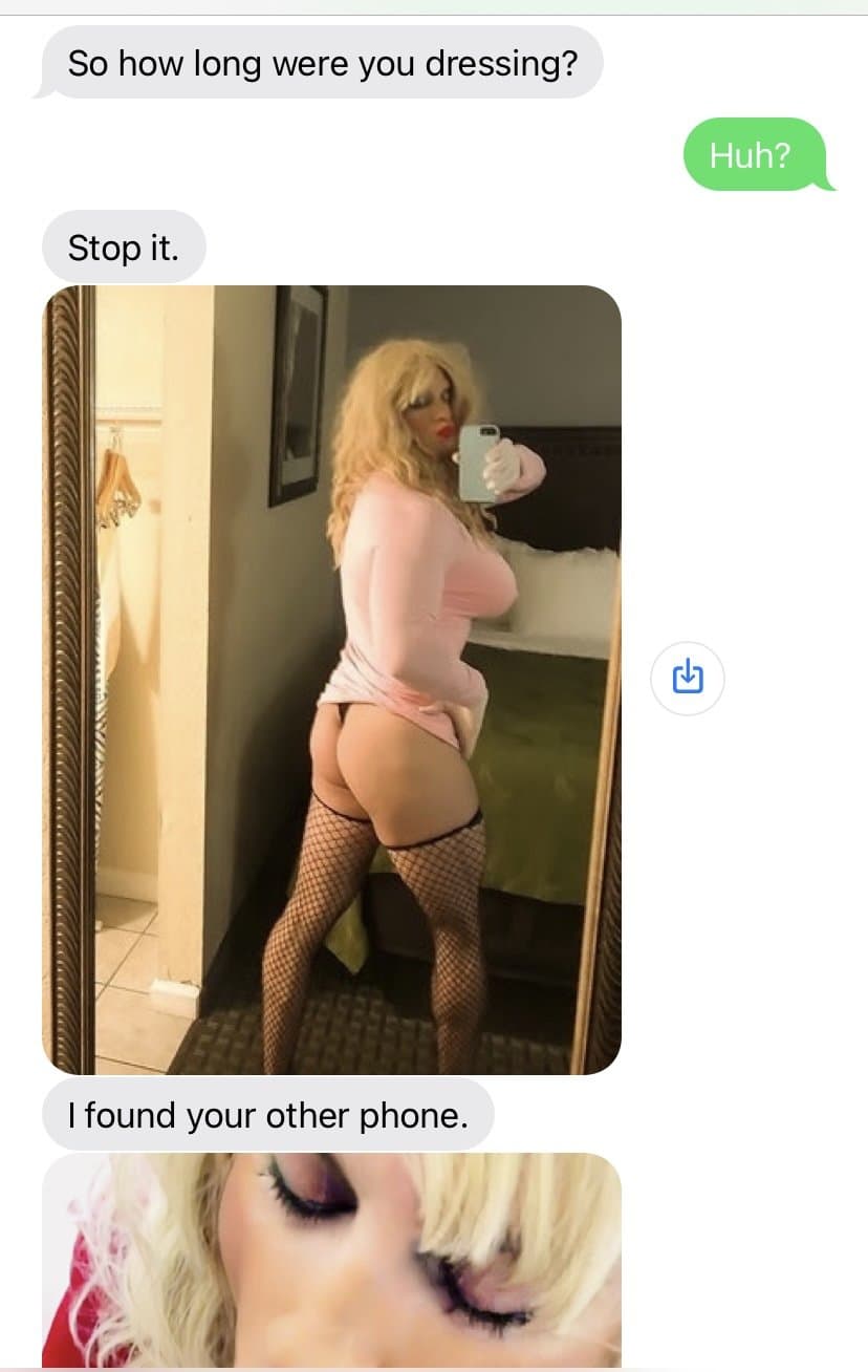 Big tit girlfriend catches boyfriend dressing as sissy and sucking BBC and dumps him