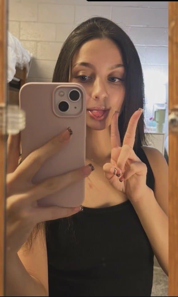 College slut Ella being a slut in her ball state dorm