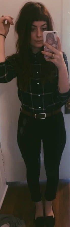 Hipster with a tight body