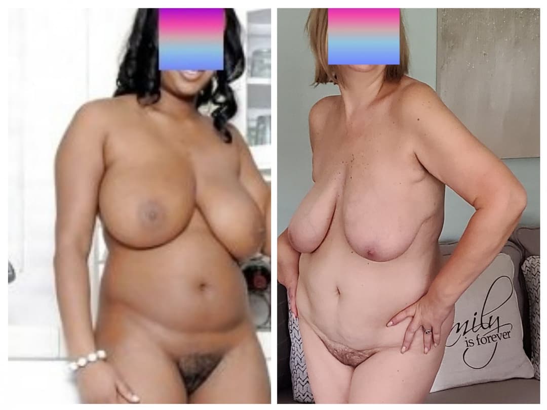 COLLAGE#3 me side by side with some of the BIGGEST BOOBS on erome
