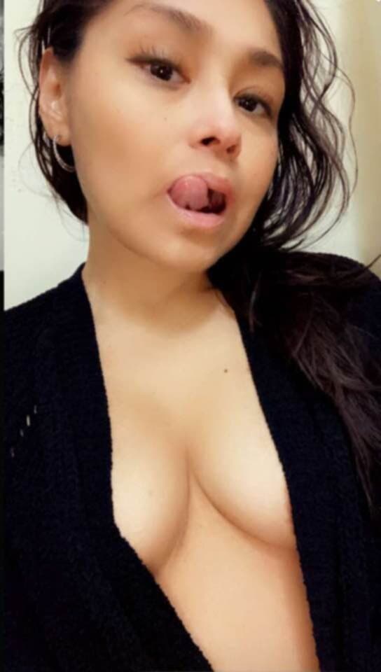 Latina loves to show off her tiny tits