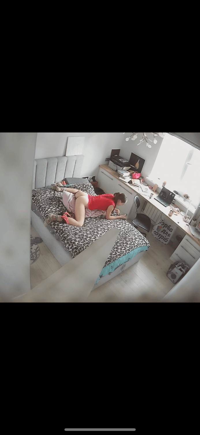 Spying On My Sister Hump Her Pillow And Masturbate Till SHe Cums