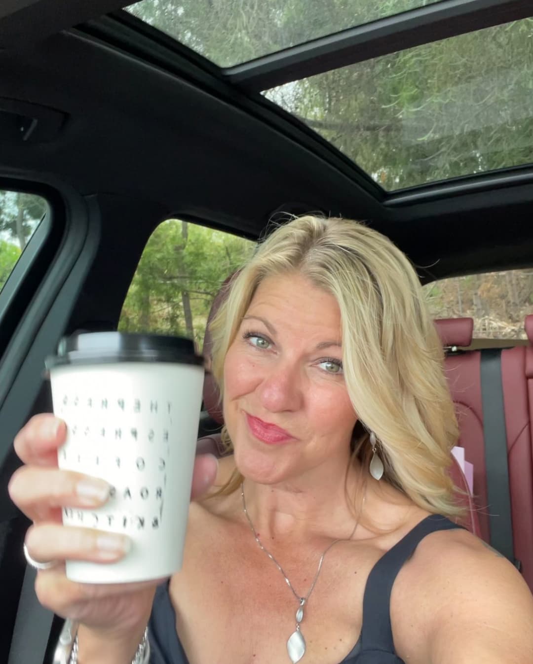 Coffee anyone? She takes it black..but begs for creamer