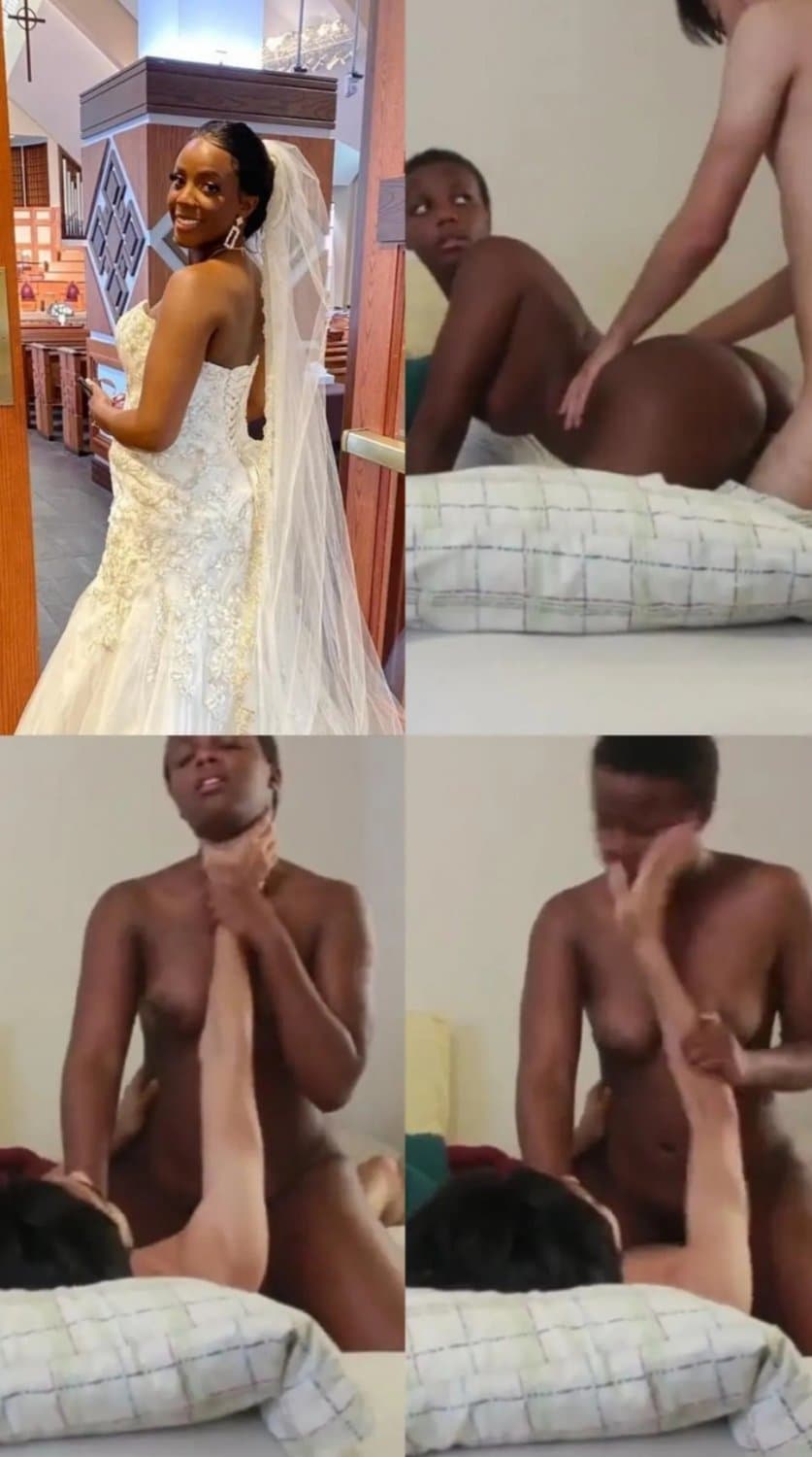 Beautiful cheating Black Bride Goes Back to Her BWC Ex for sex