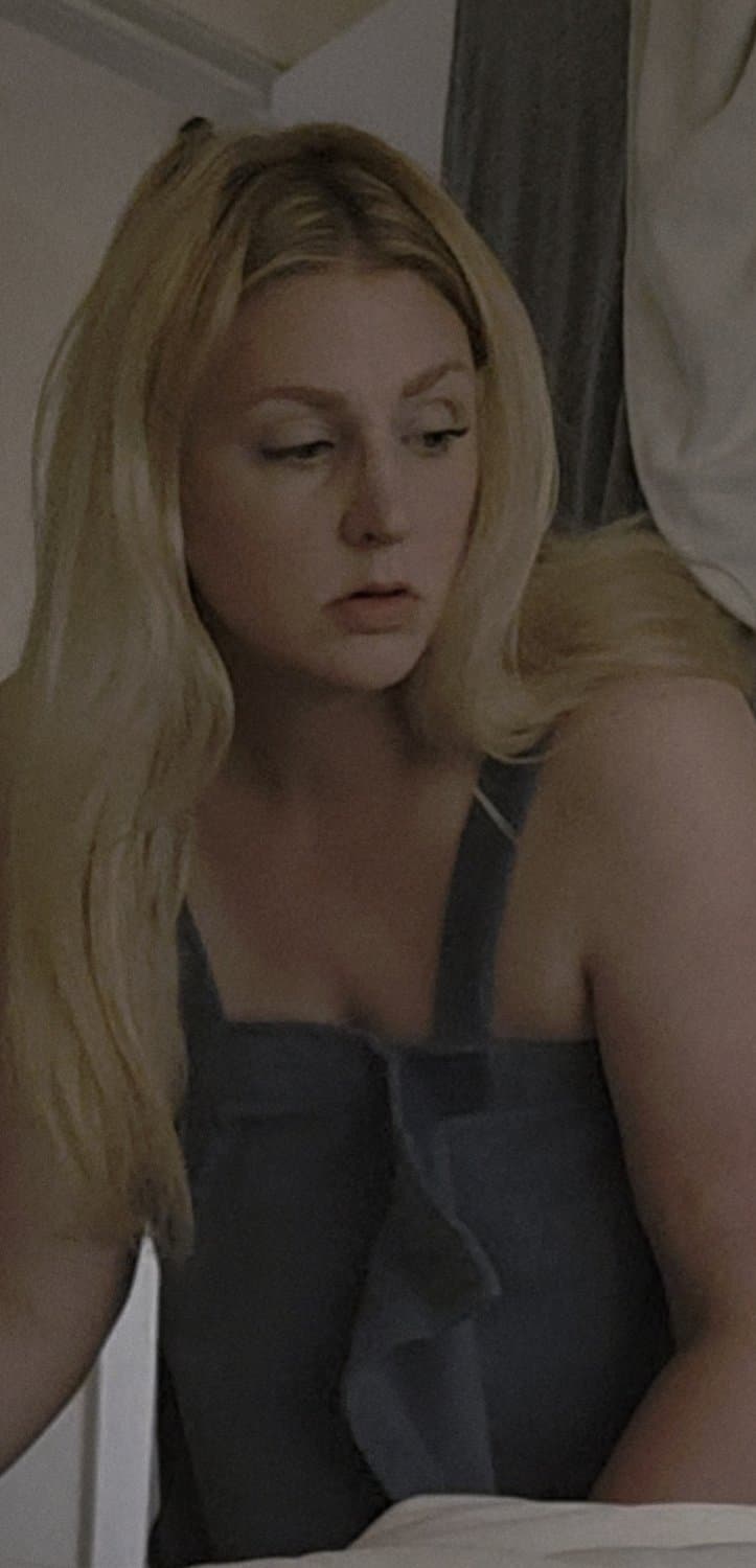 My wife Liz getting undressed and showing her nipples off