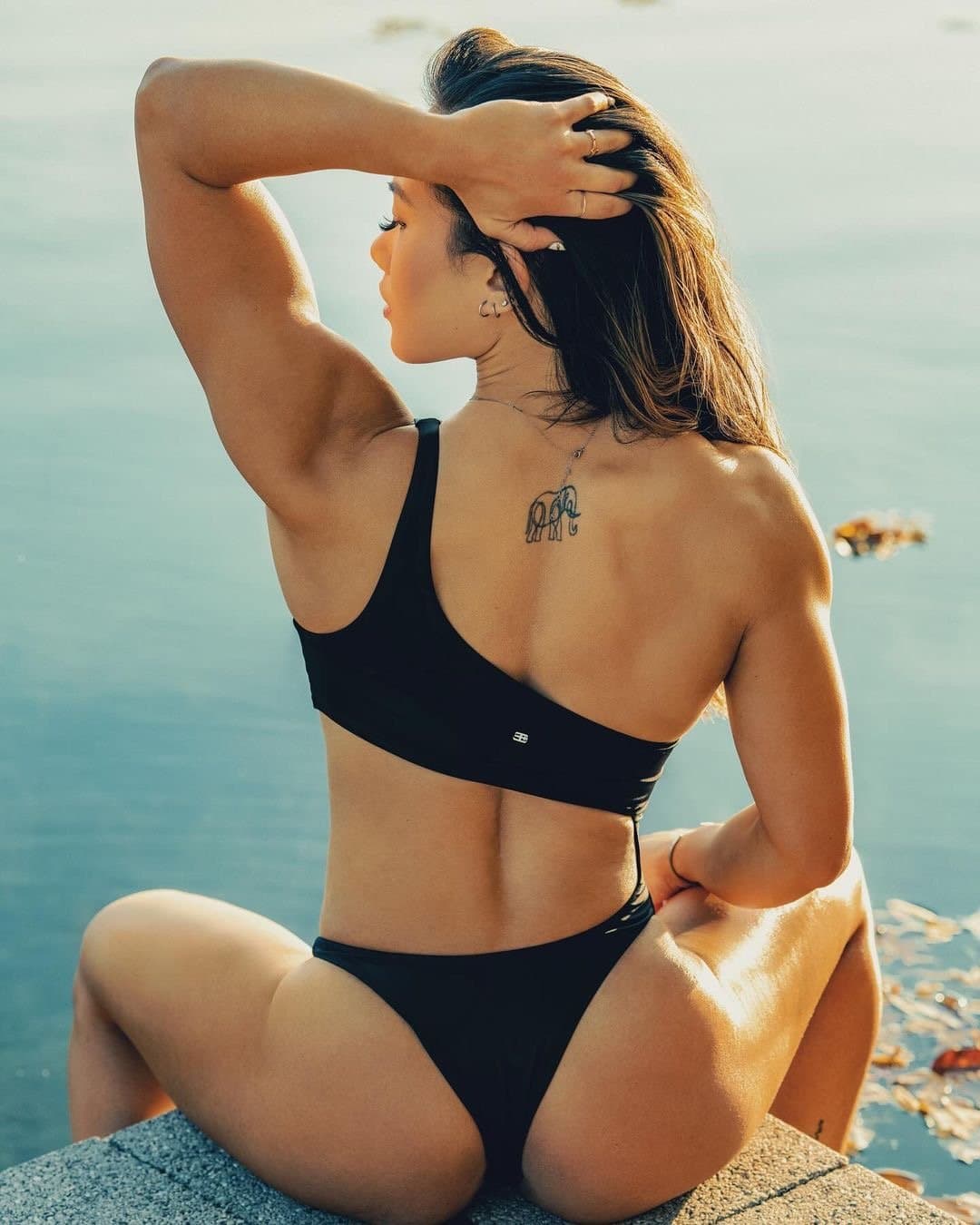 Asian Female Bodybuilder Elaina