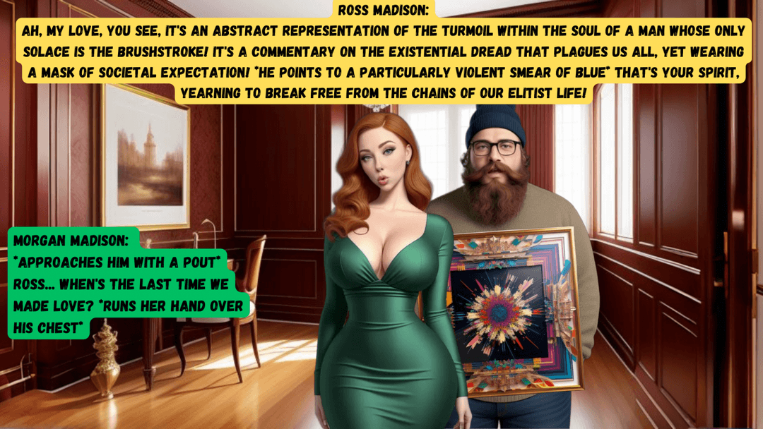 Surprise Pool Guest (AI Art) [Morgan Madison 1, Ross Madison 1, Larry 1]