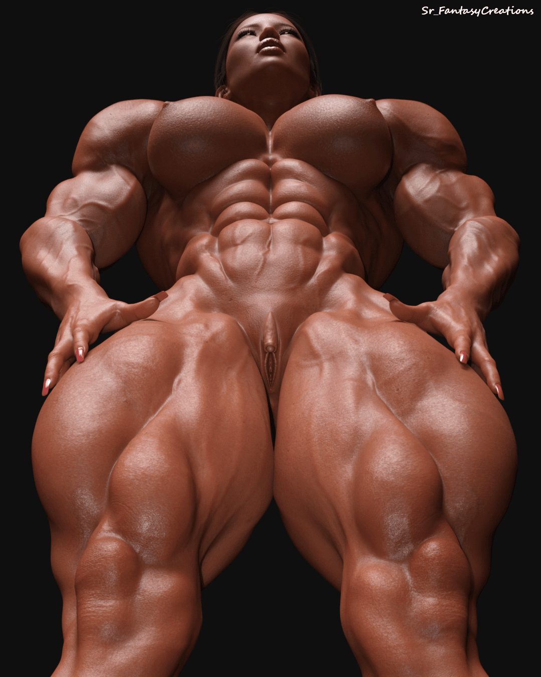 Nude Ms Olympia, mandatory muscle touching & feeling