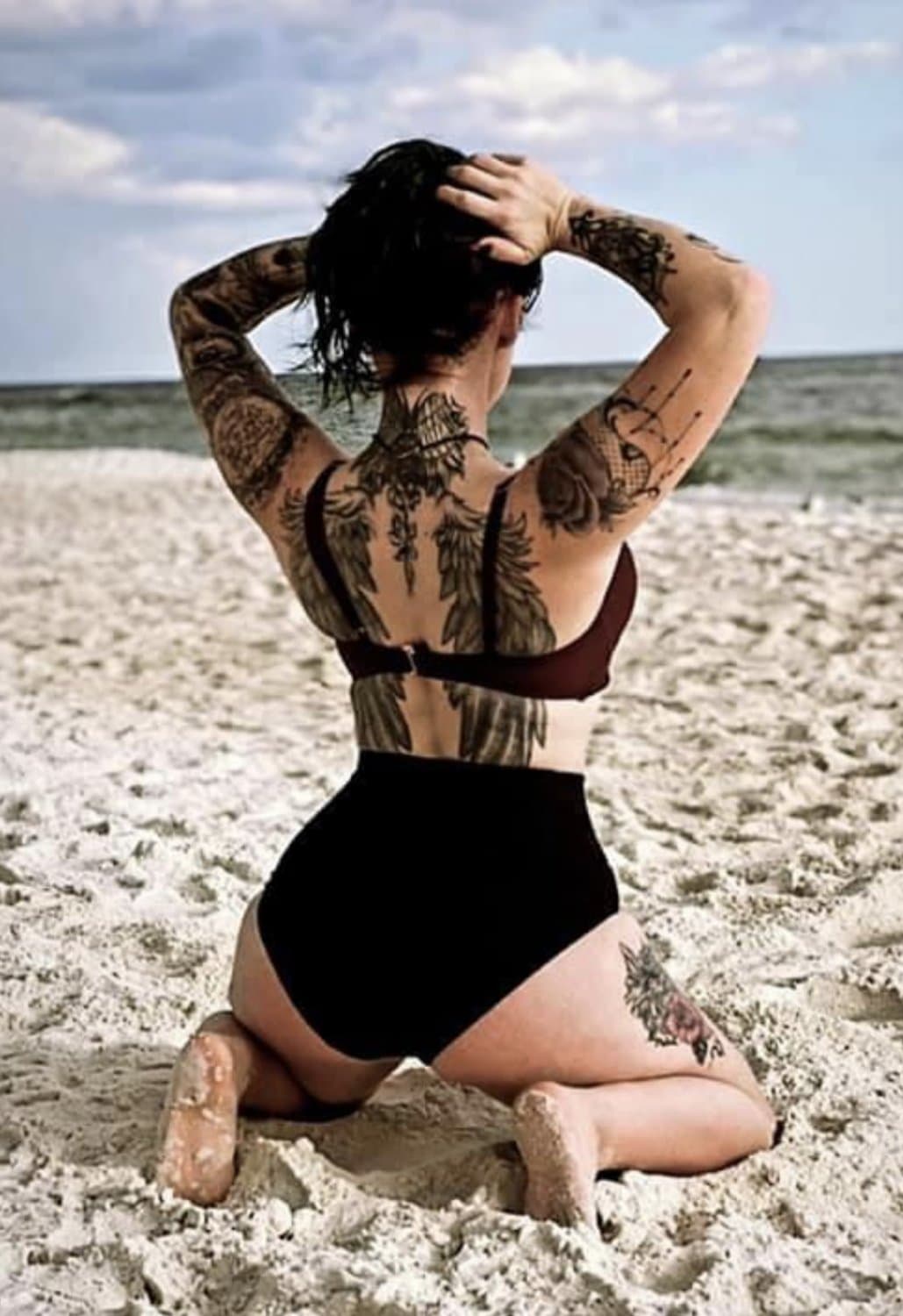 Click to view full size GA TikTok Goth Slut Pierced & Tatted LeAkEd