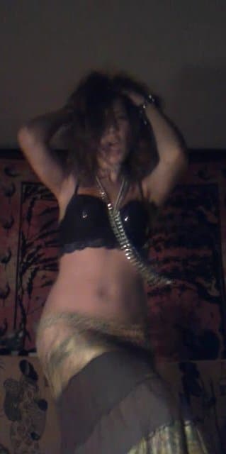 Horny wife dancing hot body