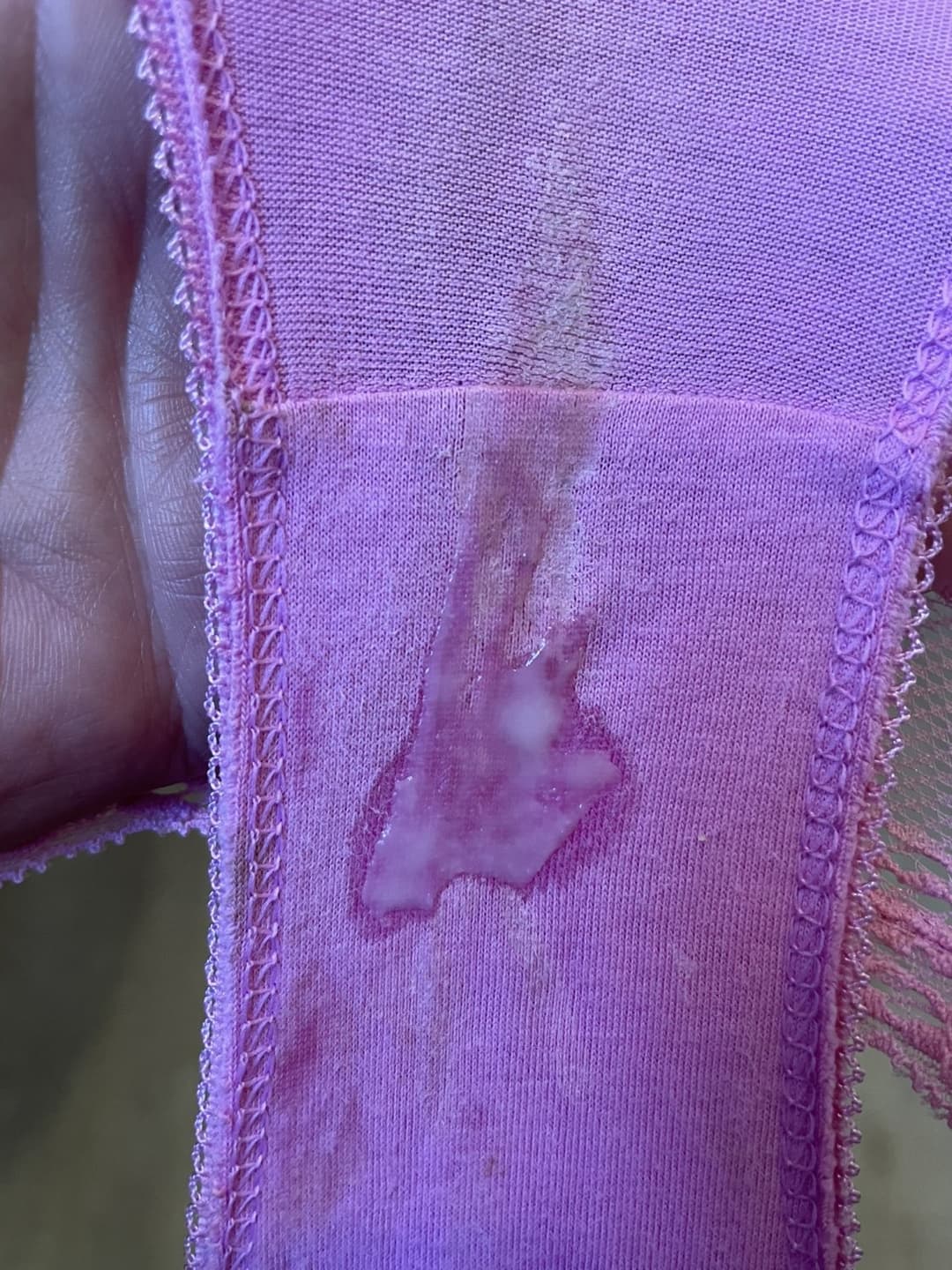 My sister and her creamy dirty panties. She just need some tribs and milk ??
