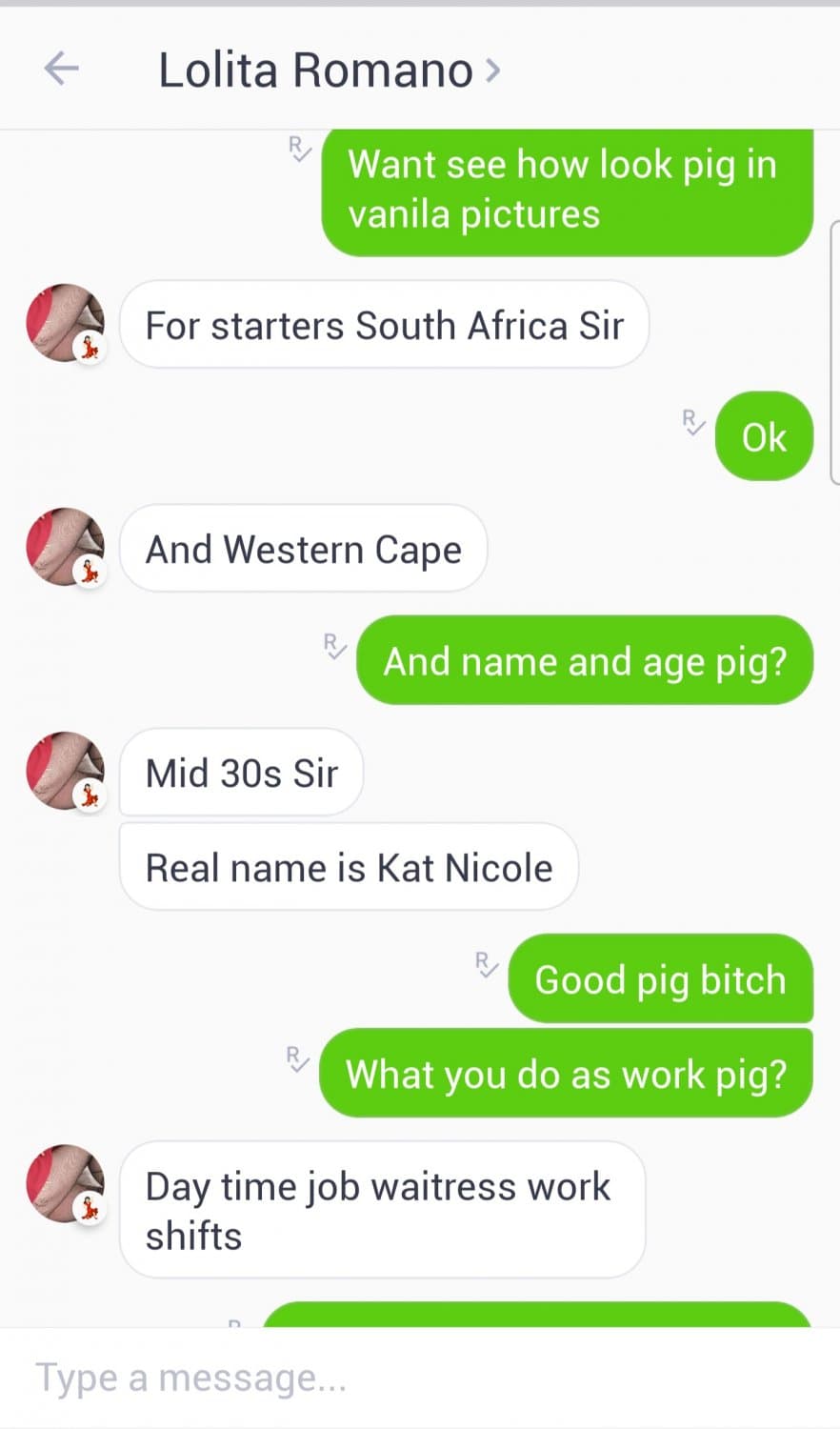 Worthless pig bitch drink piss and suffer for me ?