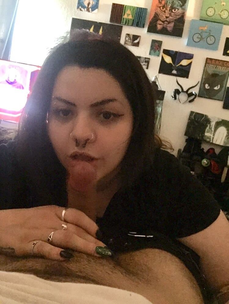 Thick goth whore gets fat pussy and fat ass fucked