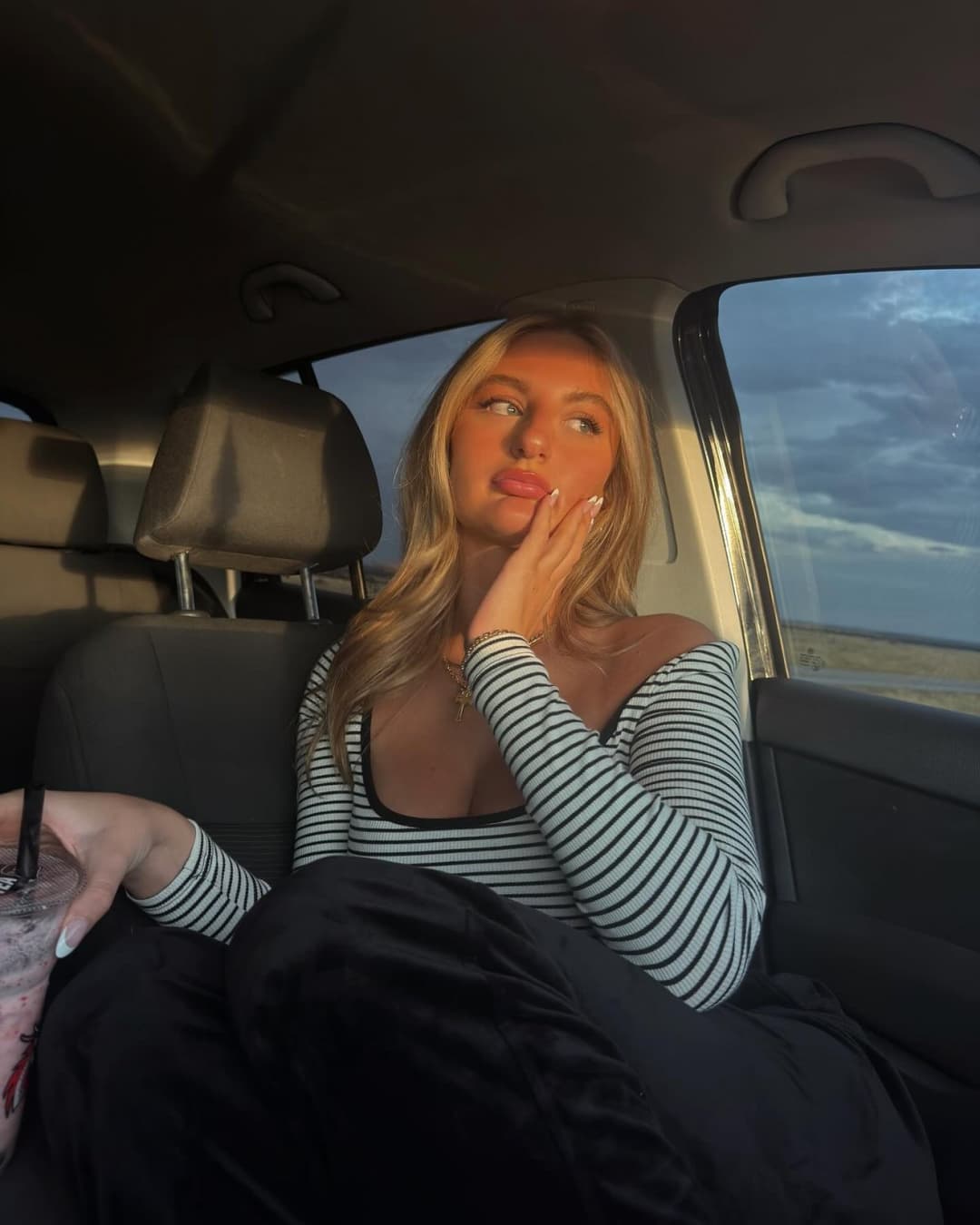 Sexy busty blonde teen Logan