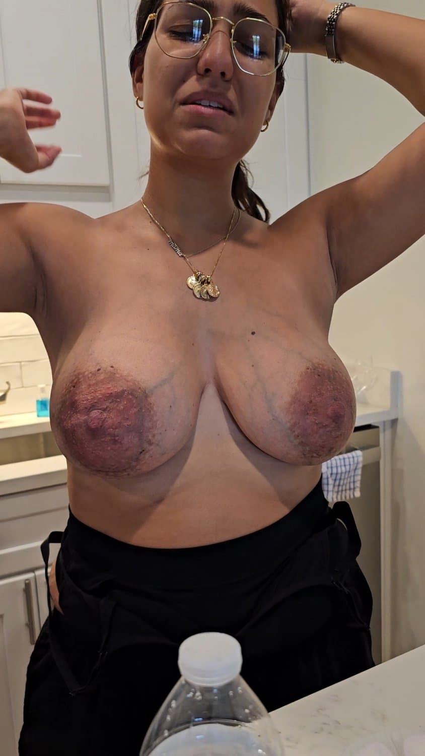 Real latina wife with huge areolas