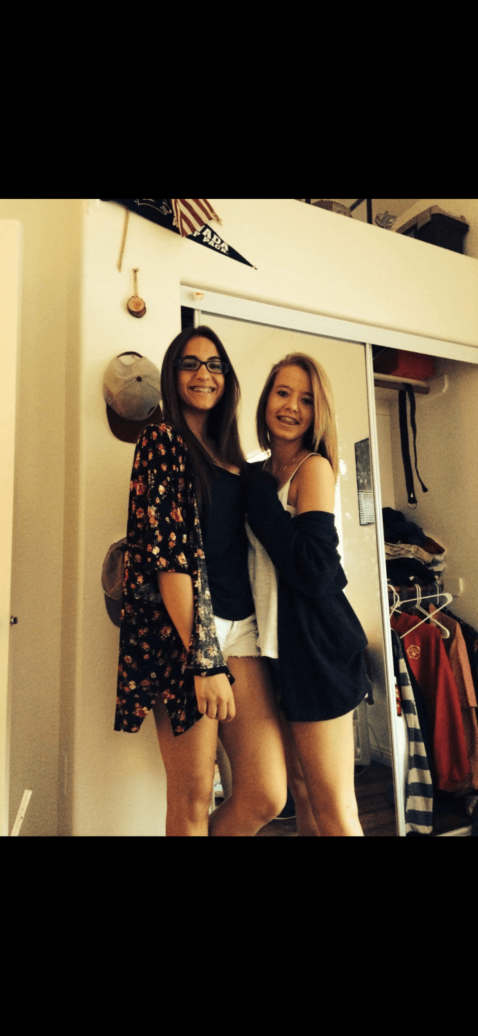 Best friends Jessi and Bella love taking pictures together