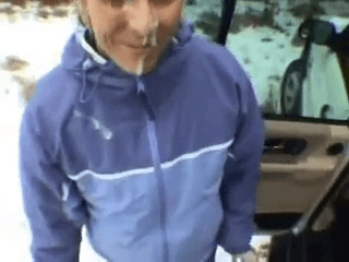 Snow White -Thick facial out in the SNOW!