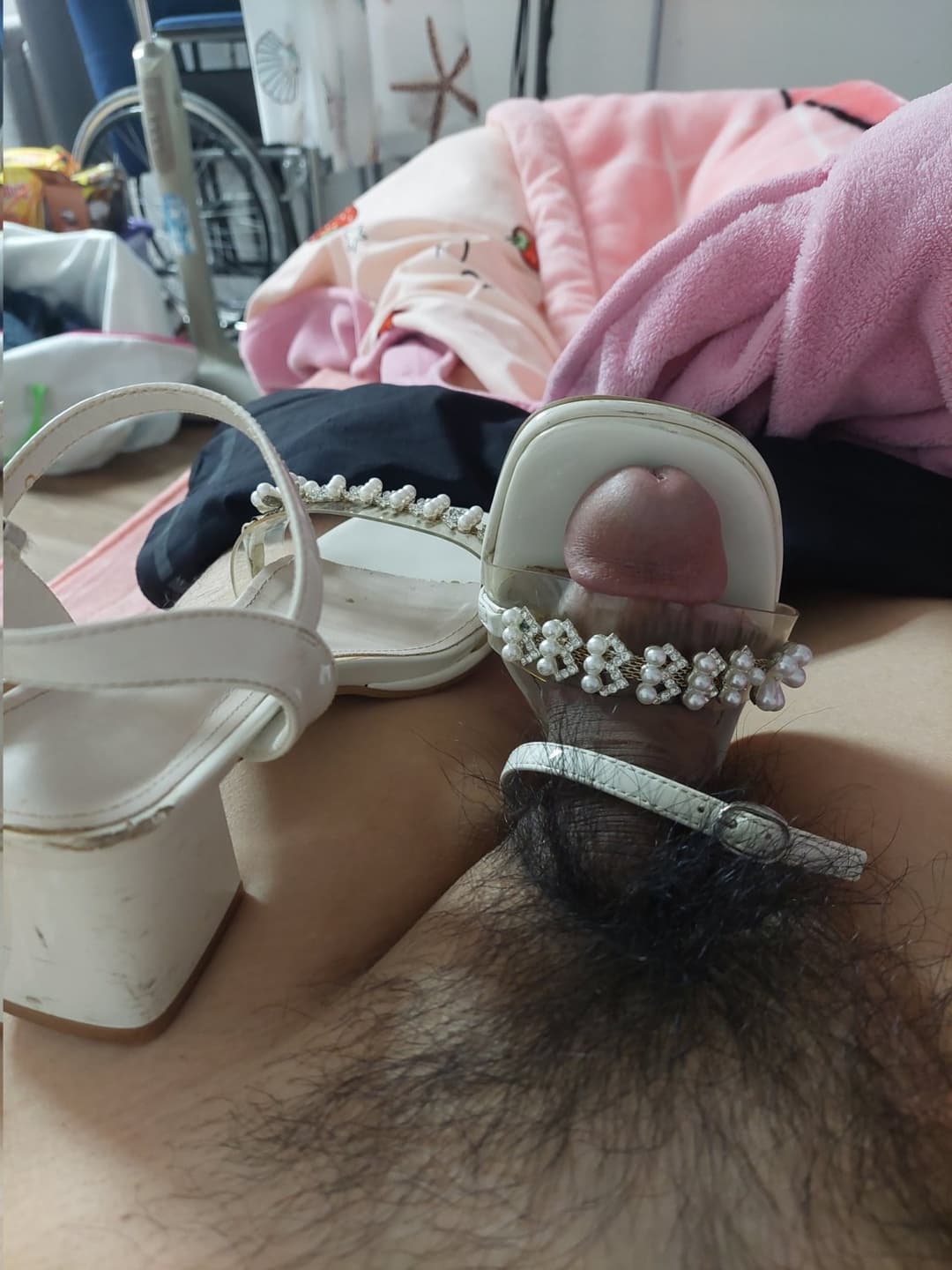 Asian shoes and cum 2