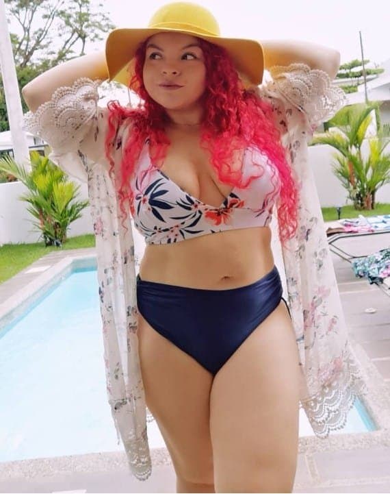 Chubby curvy Redhead