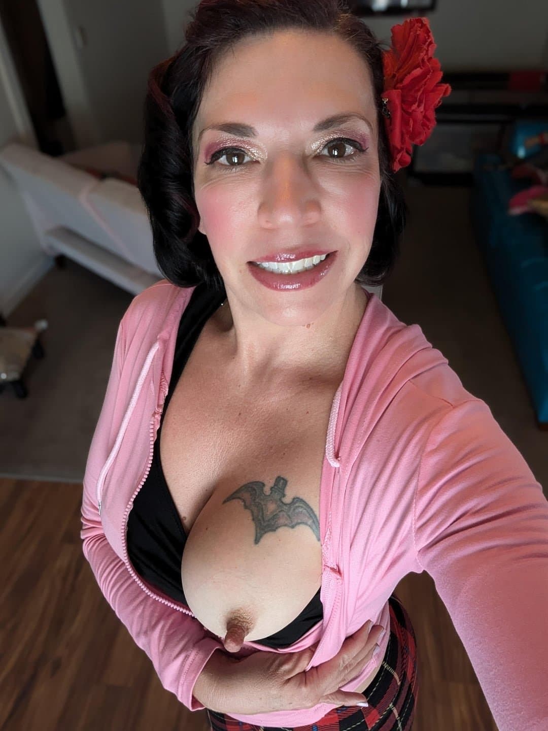 Longest nipples MILF