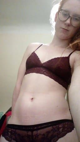 Nerdy Hairy Redhead Slut Lisa Loves Cock