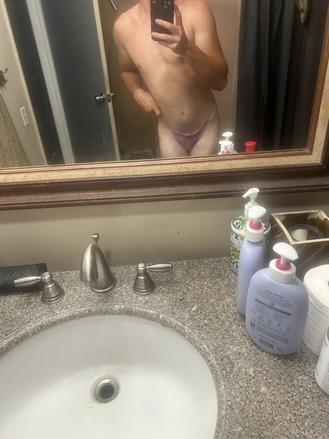 me wearing my moms dirty panties outside and creep shots of my real moms fat ass