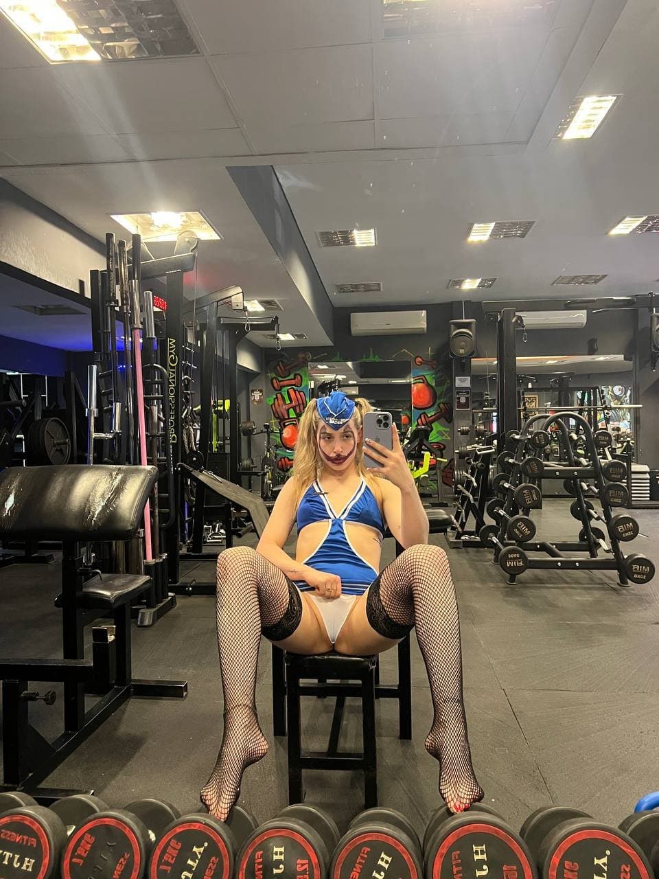 Can you fuck me in this position at the gym?