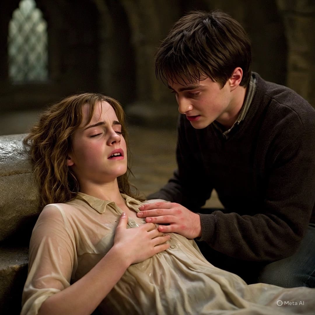 Click to view full size Harry helps Hermione (Harry ajuda Hermione)