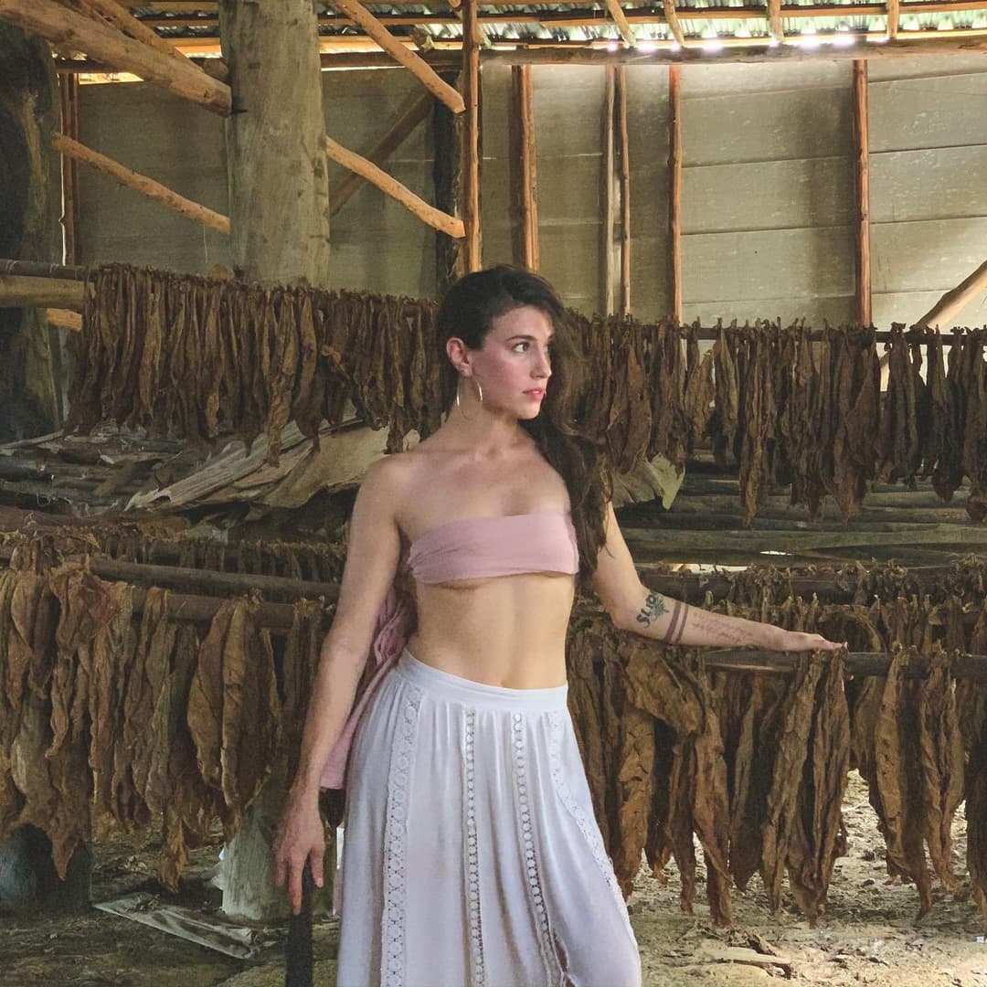 sexy exotic tour guide masturbating