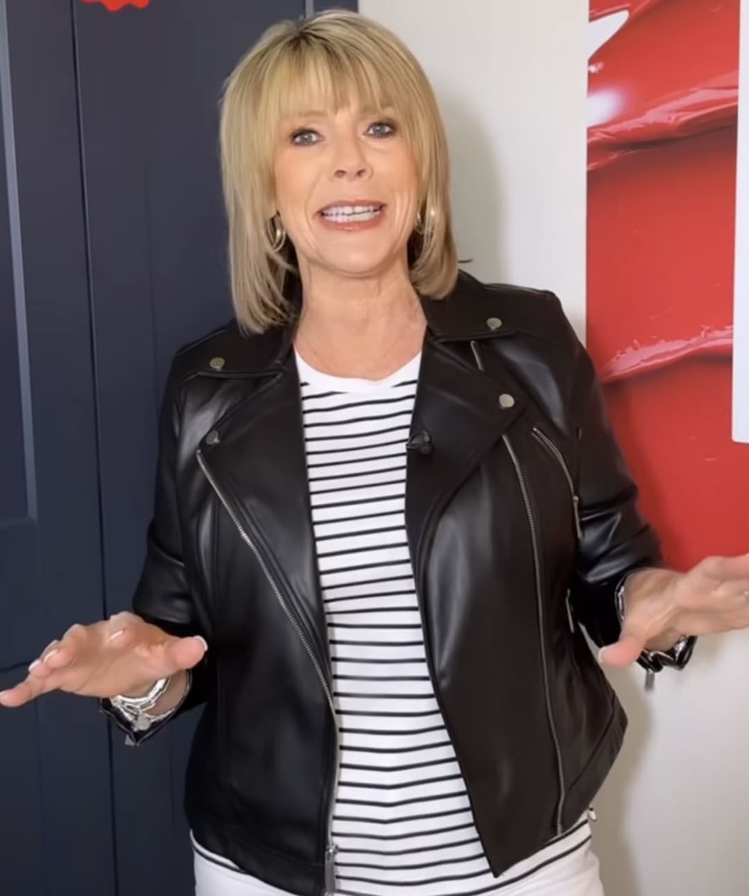 Ruth Langsford - Leather Jacket