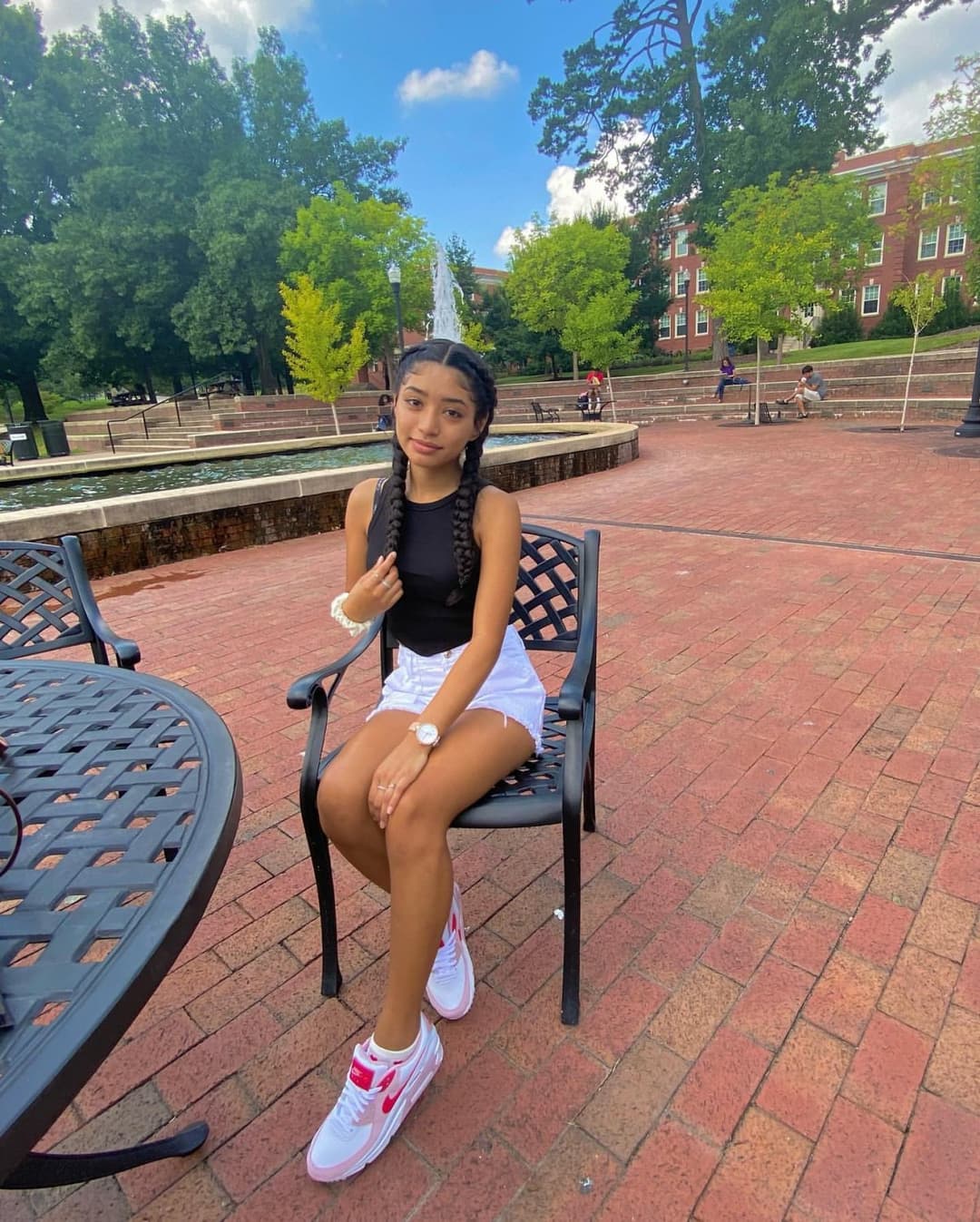 Click to view full size Cute college freshman dm if you have her leaks getting fucked doggy and facial