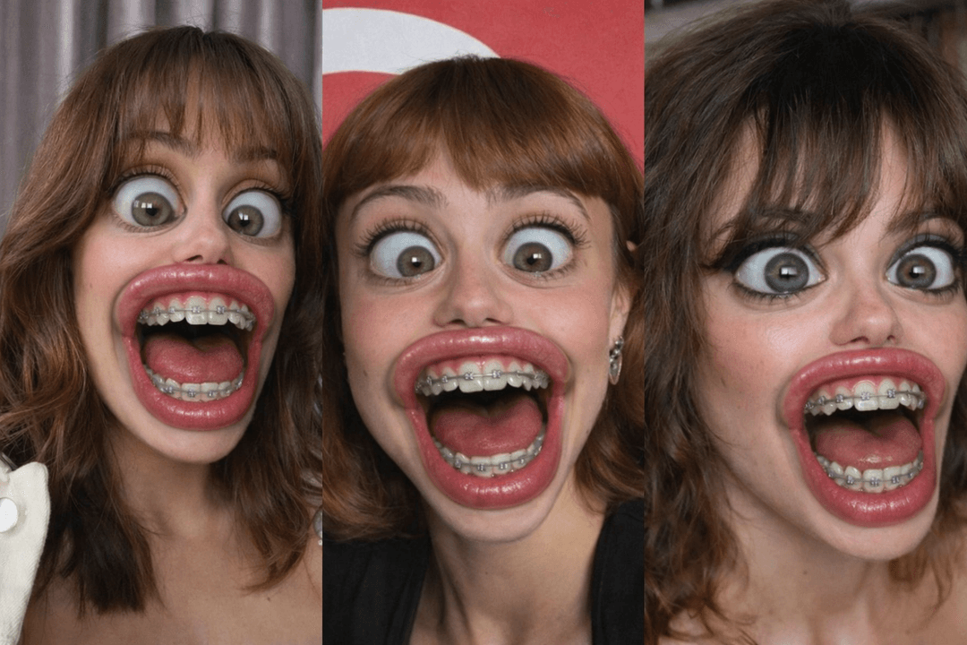 Creepy Braced Demon Celebrities, Sabrina, Sweeney, Pinkpantheress, Ella Purnell, S& Rachel Zegler
