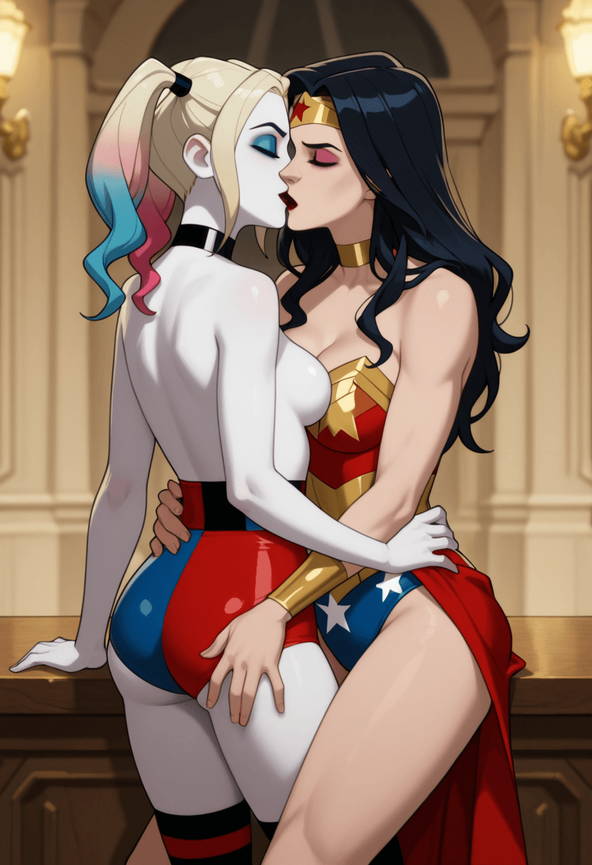 Harley Quinn & Wonder Woman romance set