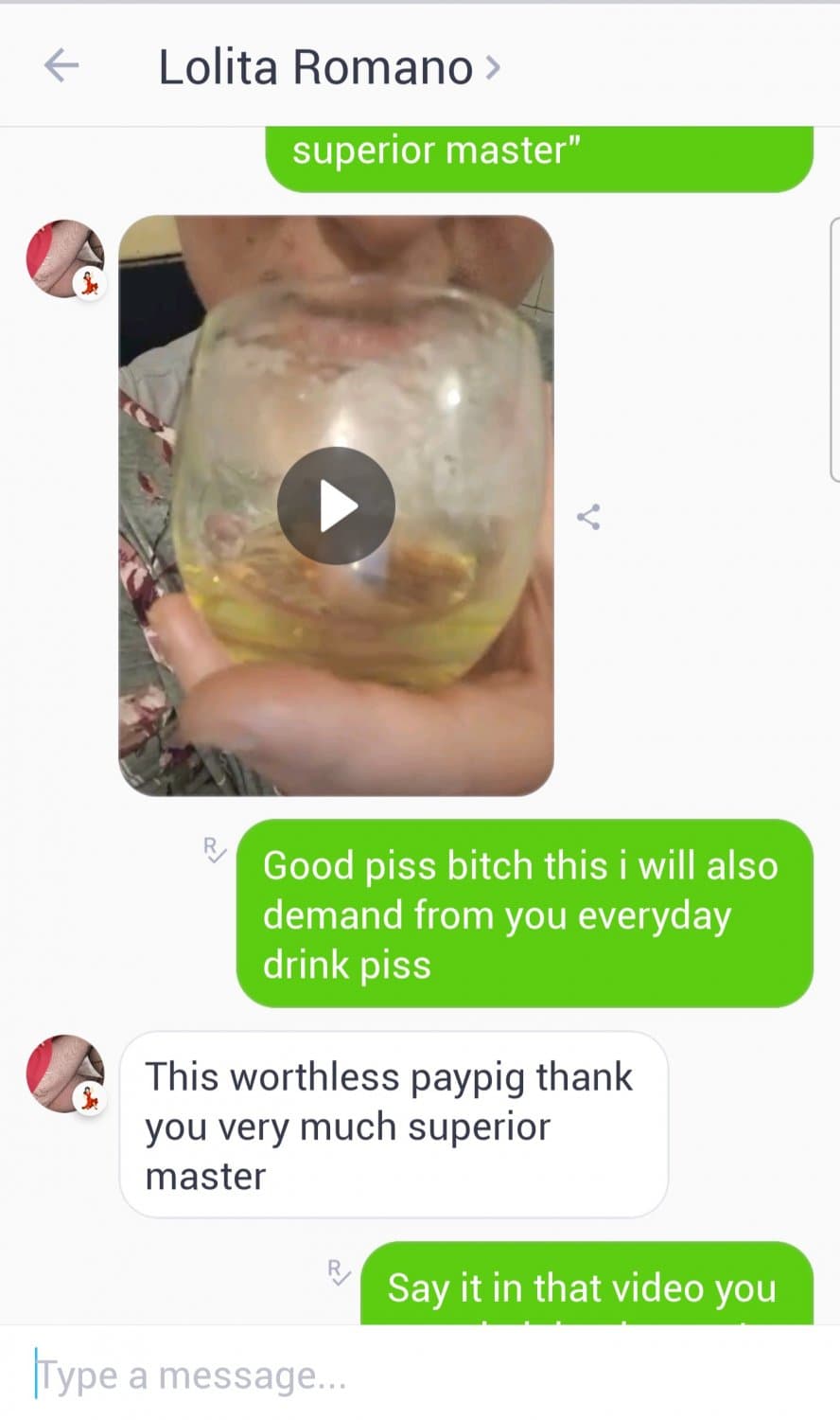 Worthless pig bitch drink piss and suffer for me ?
