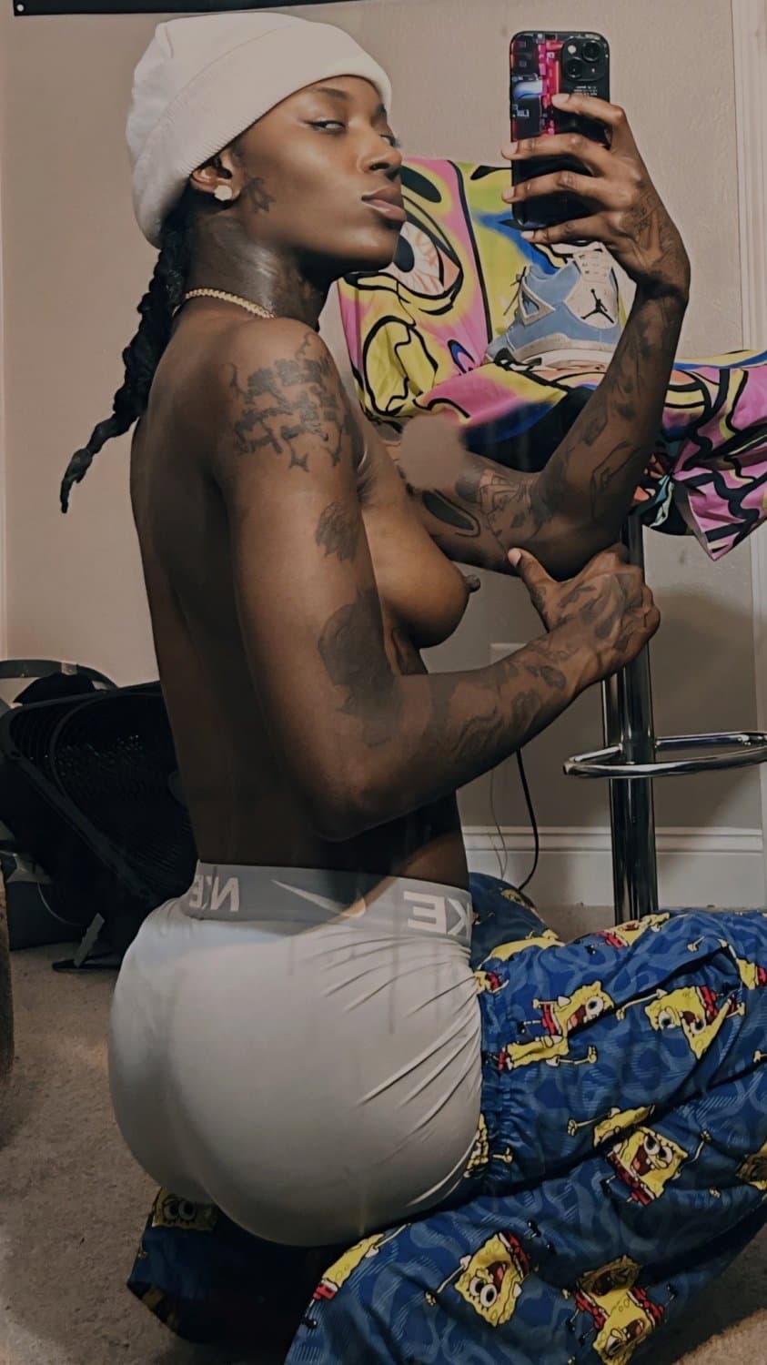 Ebony Dyke Stud Black Tomboy Tajee