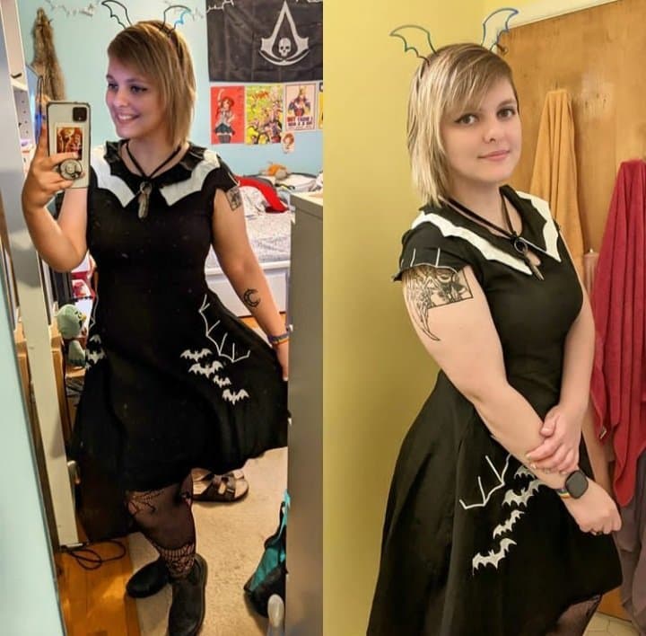 White girl cosplayer, with thick thighs and a fatass, breeding material