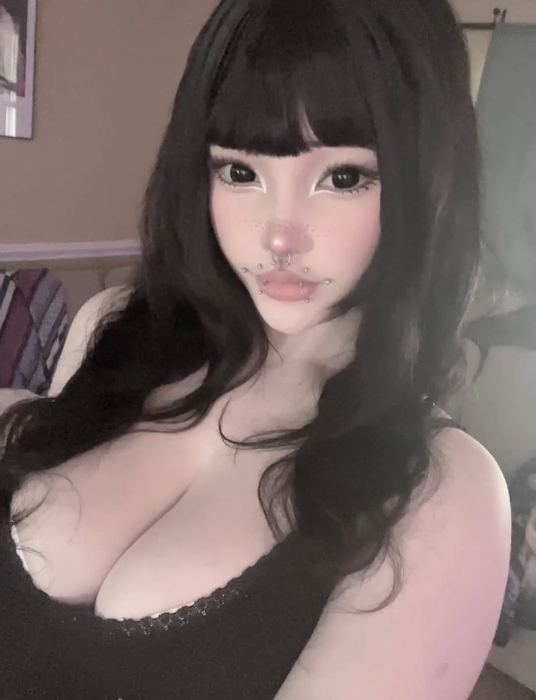 Creepy bitch with huge tits