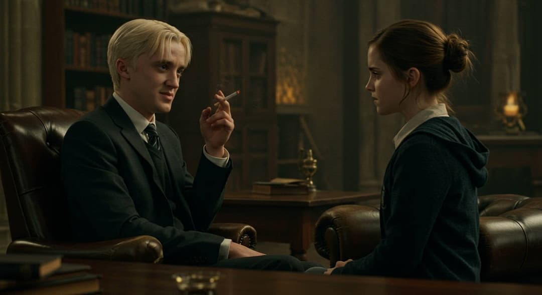 Hermione learns to smoke