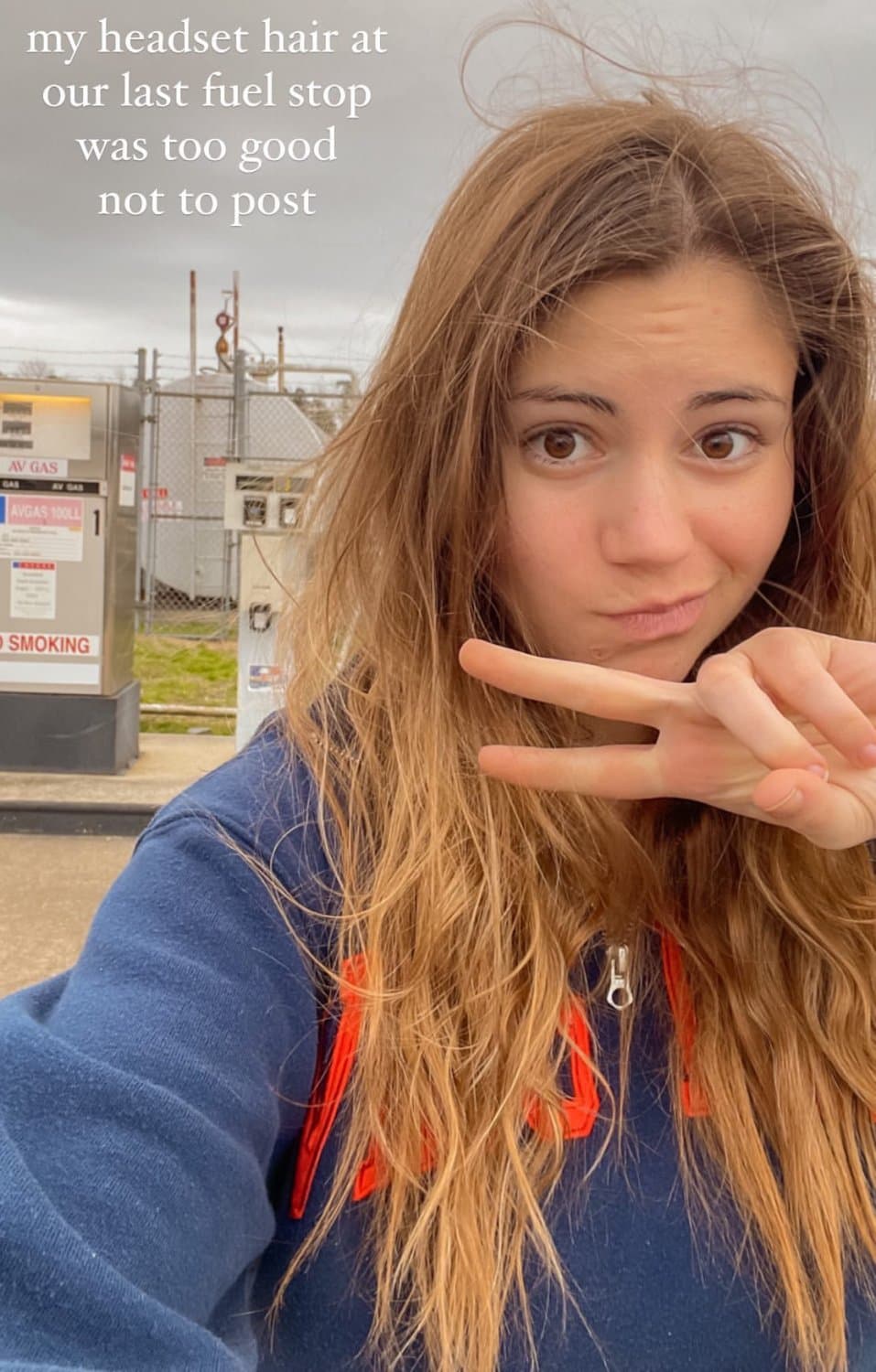 Cute pilot has nice tits