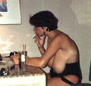 Mystery woman: long saggy hangers