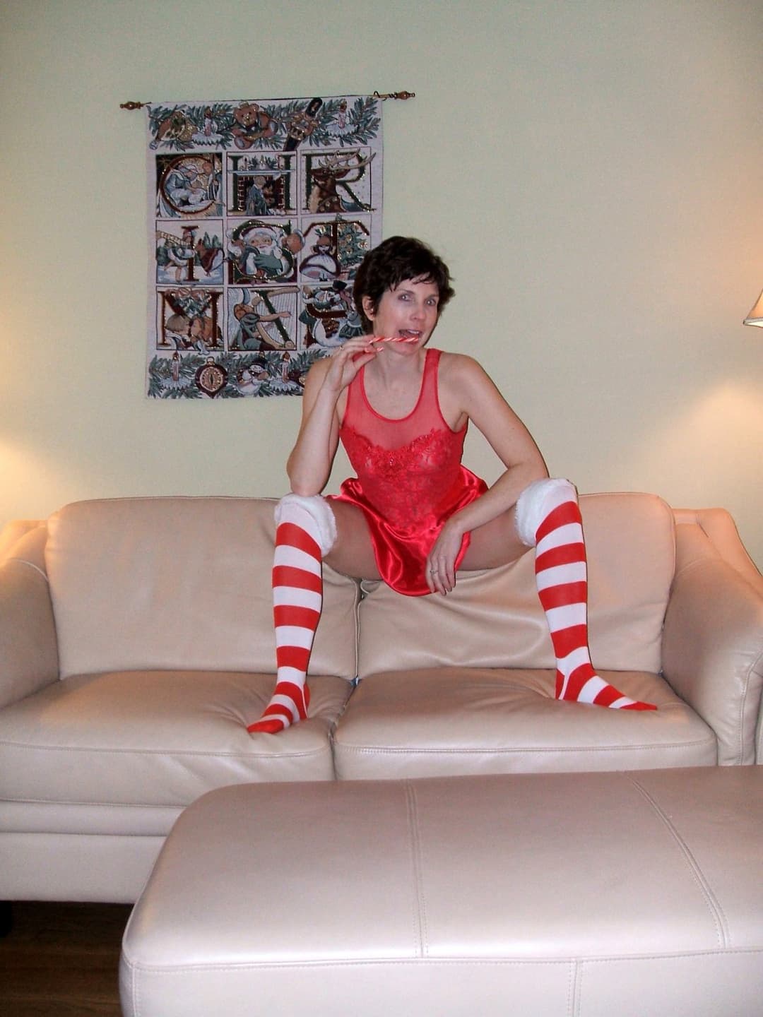 Christmas Memories MILF Nude by Christmas Tree 2