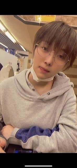 Pretty Japanese girl with glasses