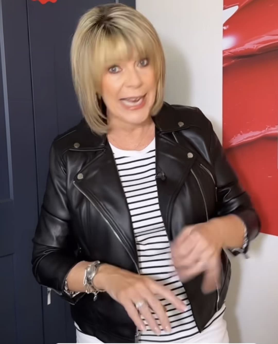 Ruth Langsford - Leather Jacket