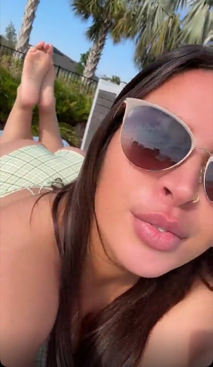 pawg with pretty dsl teasing fat ass, pretty feet, and big tits in bikini