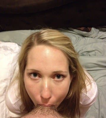 Submissive blonde wife loves facials