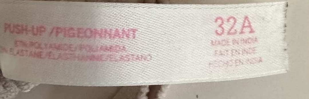 Sister’s Panties and A-Cup Bra