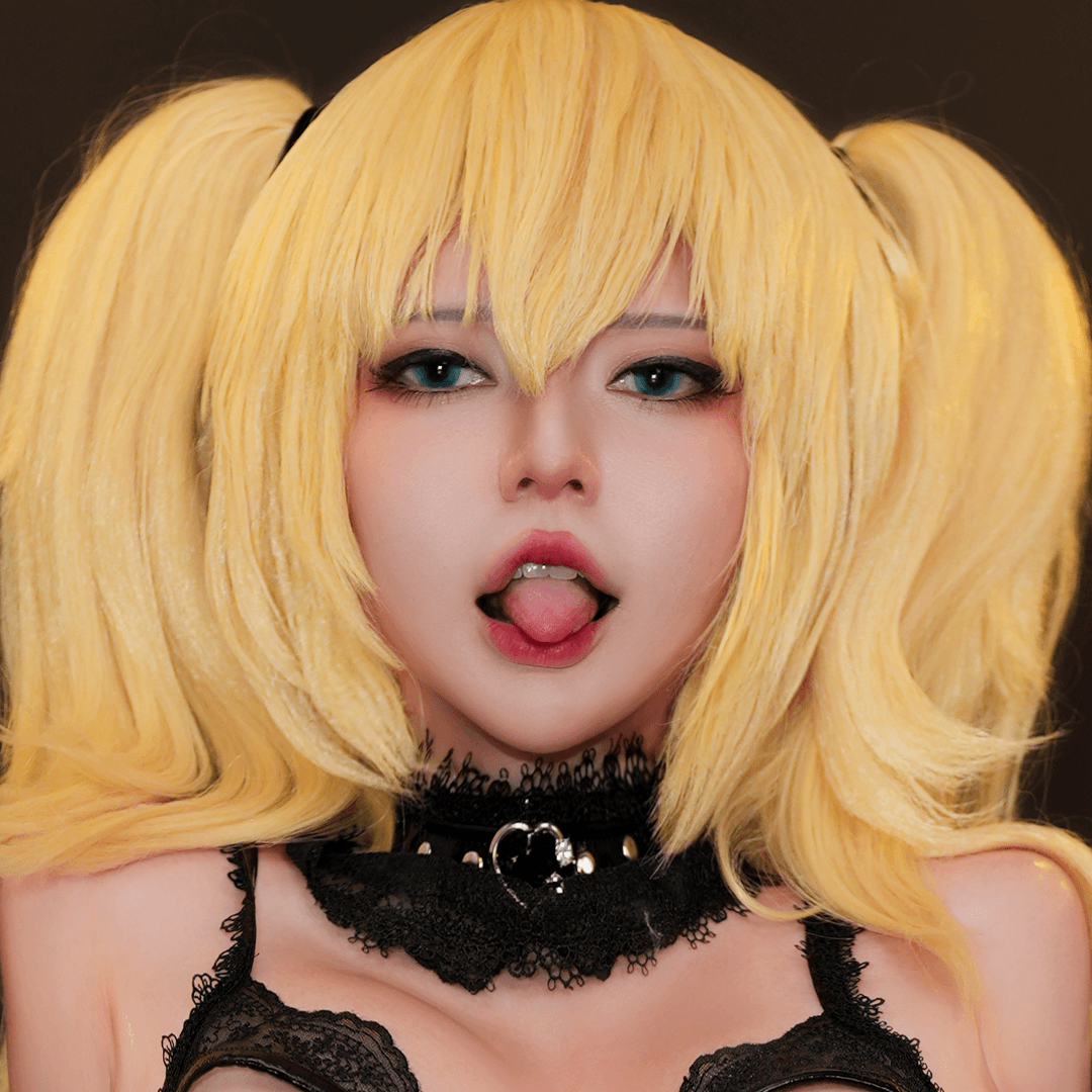 Sexy Asian cosplays as Grok Ani and gets naked