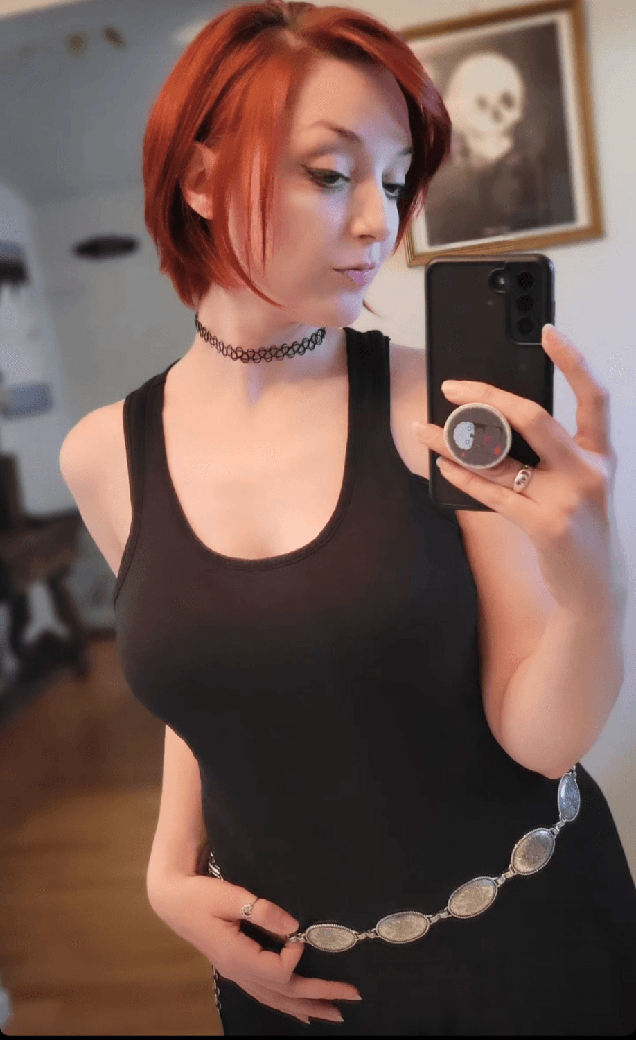 Sexy little Red Head nerdy bitch.