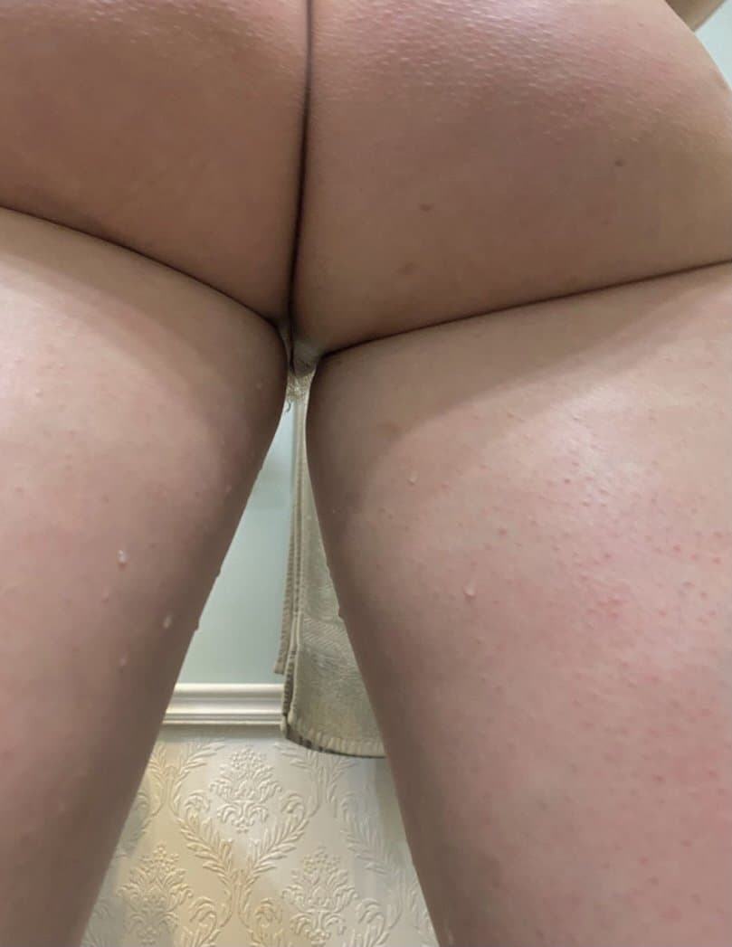 Posing after the shower.  Sexy milf